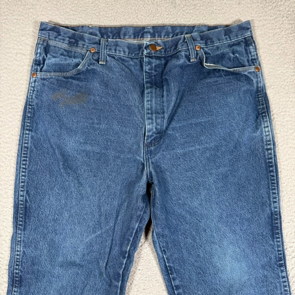 Vintage Wrangler Jeans Mens 36x30 Blue 936DEN Cowboy Cut Denim Casual Preppy - Picture 2 of 11